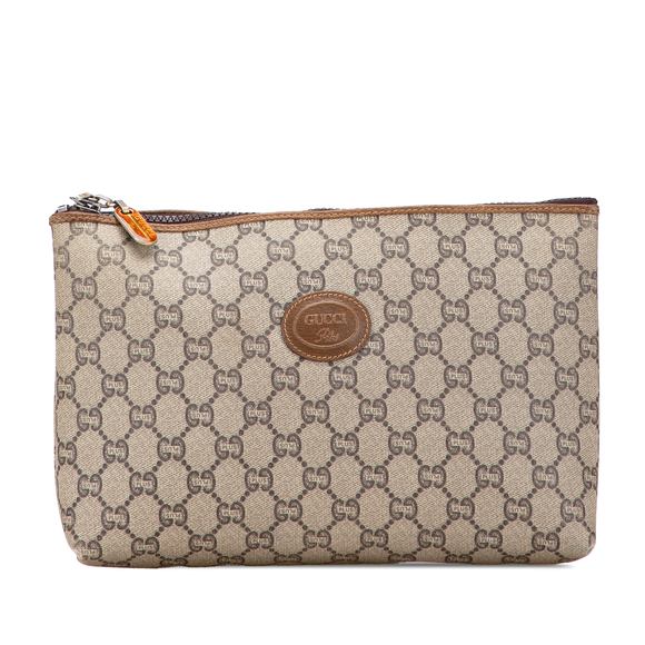 Pre-Loved Gucci GG Supreme Plus Clutch - Picture 1 of 11